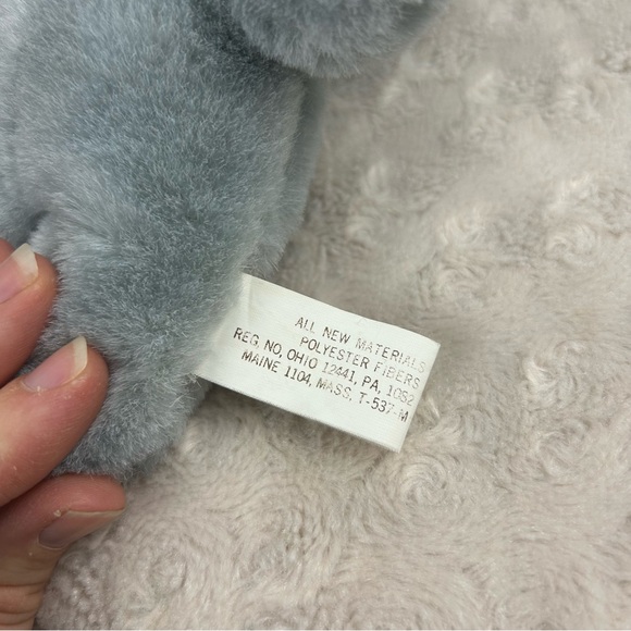 Chosun Gray Teddy Bear Plush Stuffed Animal Toy Green White Knit Stocking Hat - Picture 6 of 7